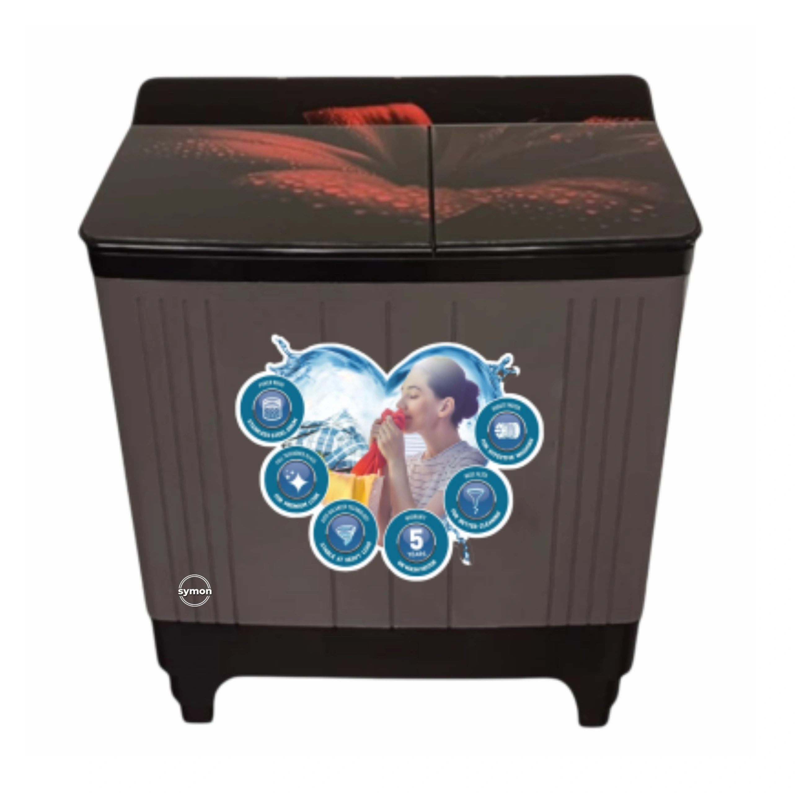 Symon 6.5kg Fully Automatic Top Load Washing Machine